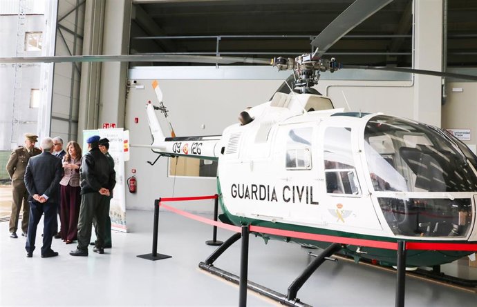 Un helicóptero BO-105 de la Guardia Civil se incorpora a los recursos de las Ingenierías Aeroespacial y Mecánica de la ULE.