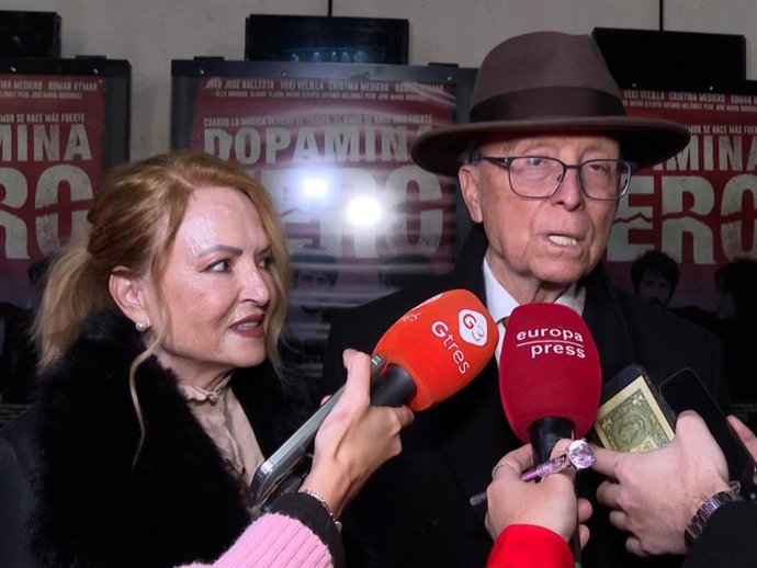 José Ortega Cano y su hermana Mari Carmen en el estreno del corto de Juanjo Ballesta, 'Dopamina Zero'