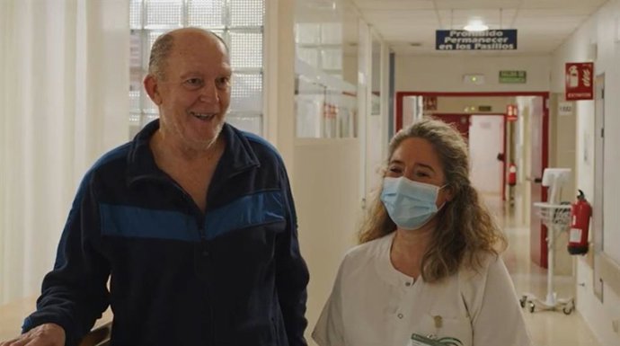 José Gómez Prieto, uno de los pacientes que ha permanecido ingresado en el Hospital Universitario Reina Sofía de Córdoba, primero en la UCI y posteriormente en planta, tras el accidente ferroviario de Adamuz ya ha recibido el alta.