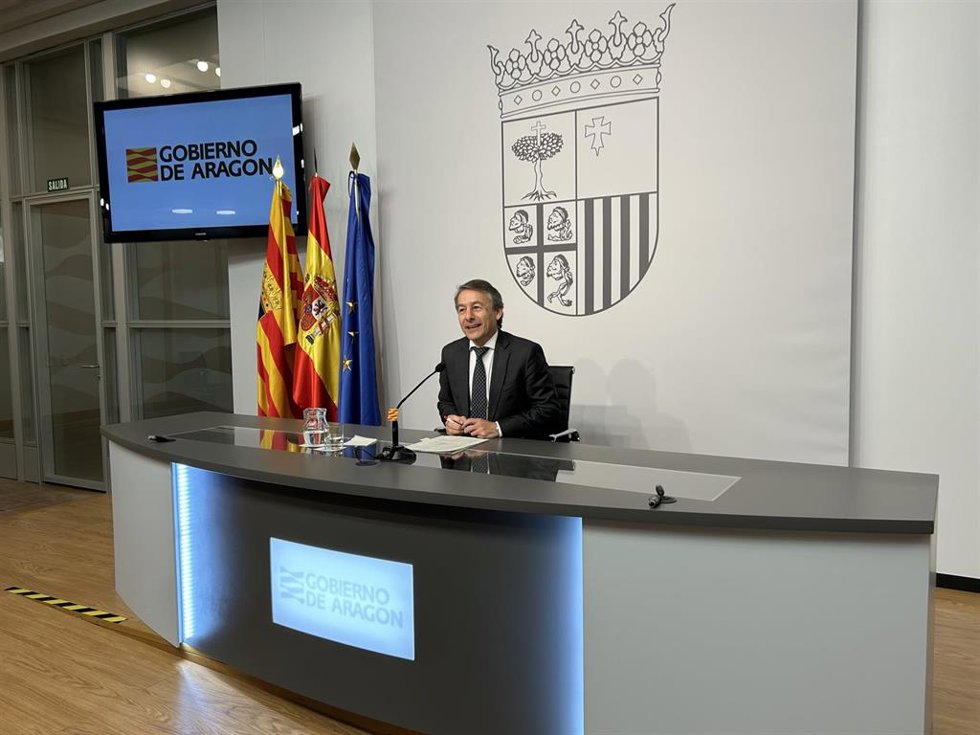 Javier Martínez, en rueda de prensa.