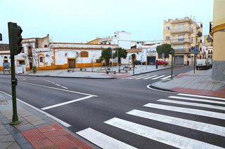 Plaza del Carbón tras obras ejecutadas por el Ayuntamiento de Jerez de la Frontera (Cádiz)
