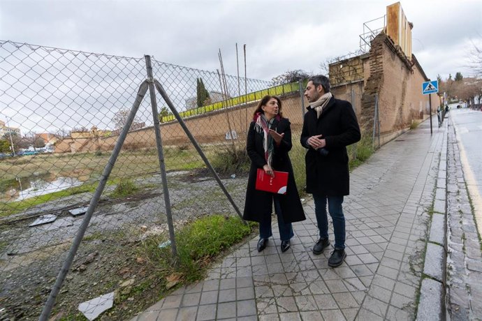Visita de concejales del PSOE de Granada al solar de la Ponderosa.