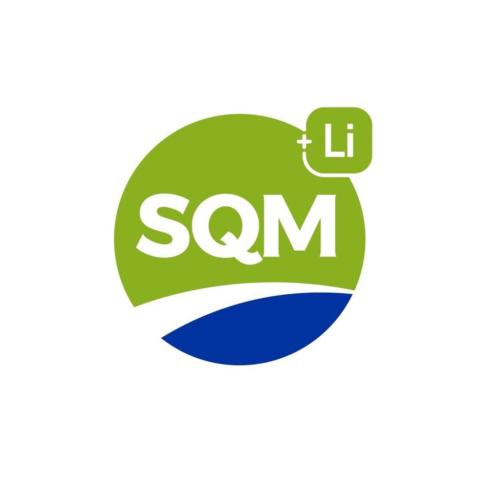 Archivo - SLogo del productor chileno de litio SQM.