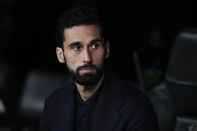 Alvaro Arbeloa, head coach of Real Madrid, looks on during UEFA Champions League 2025/26 League Phase MD7 football match played between Real Madrid and AS Monaco at Bernabeu stadium on January 20, 2026, in Madrid, Spain.
