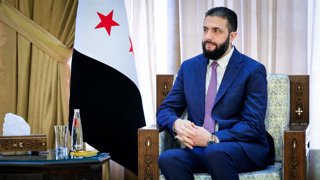 Archivo - El presidente de transición de Siria, Ahmed al Shara