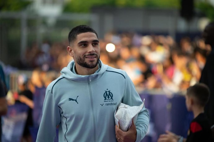 Archivo - Neal Maupay, antes de un partido con el Olympique de Marsella.
