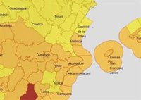 La Comunitat Valenciana tiene este miércoles avisos naranjas y amarillos por fuentes vientos y fenómenos costeros
