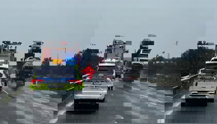 Restricciones en la A-92 tras la caída de un cable a la altura de Arahal (Sevilla) , donde hay dos arroyos desbordados