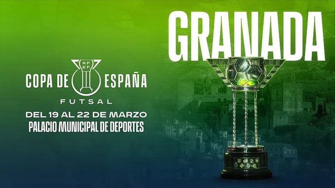 Granada, sede de la Copa de España 2026 de fútbol sala.