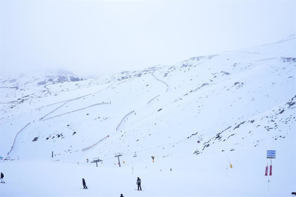 Estación de esquí de Sierra Nevada. A 09 de enero de 2026, en Monachil, (Granada, Andalucía). 