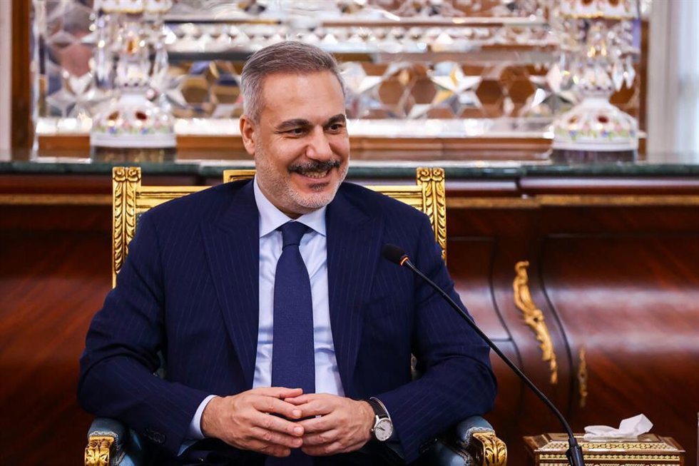 Archivo - El ministro turco de Exteriores, Hakan Fidan, en un reciente viaje  a Irán.
