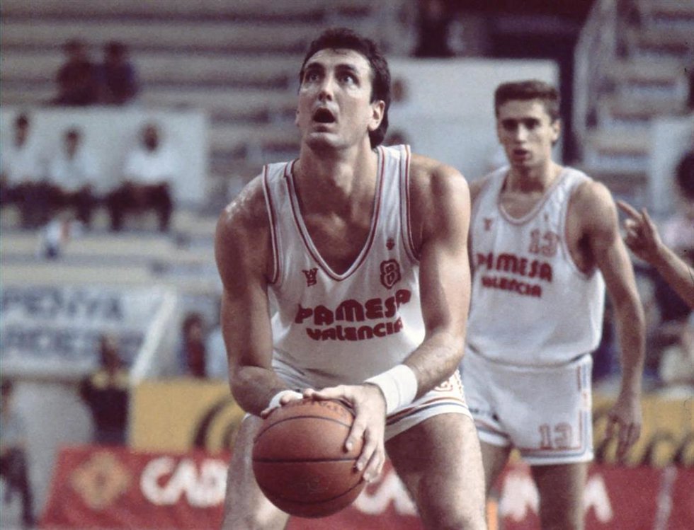 El ex jugador de baloncesto estadouniense Brad Branson, durante su etapa en el Pamesa Valencia.