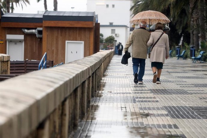 Imágenes del paso de la borrasca Joseph por Málaga. A 27 de enero del 2026 en Málaga, España. (Foto de archivo).