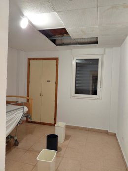 Goteras en la residencia de Alcorcón.