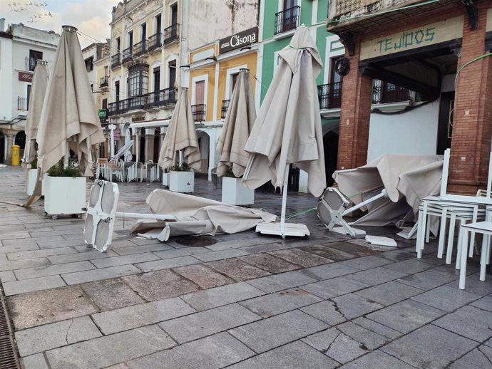 Consecuencias del paso de la borrasca 'Krsitin' por Mérida