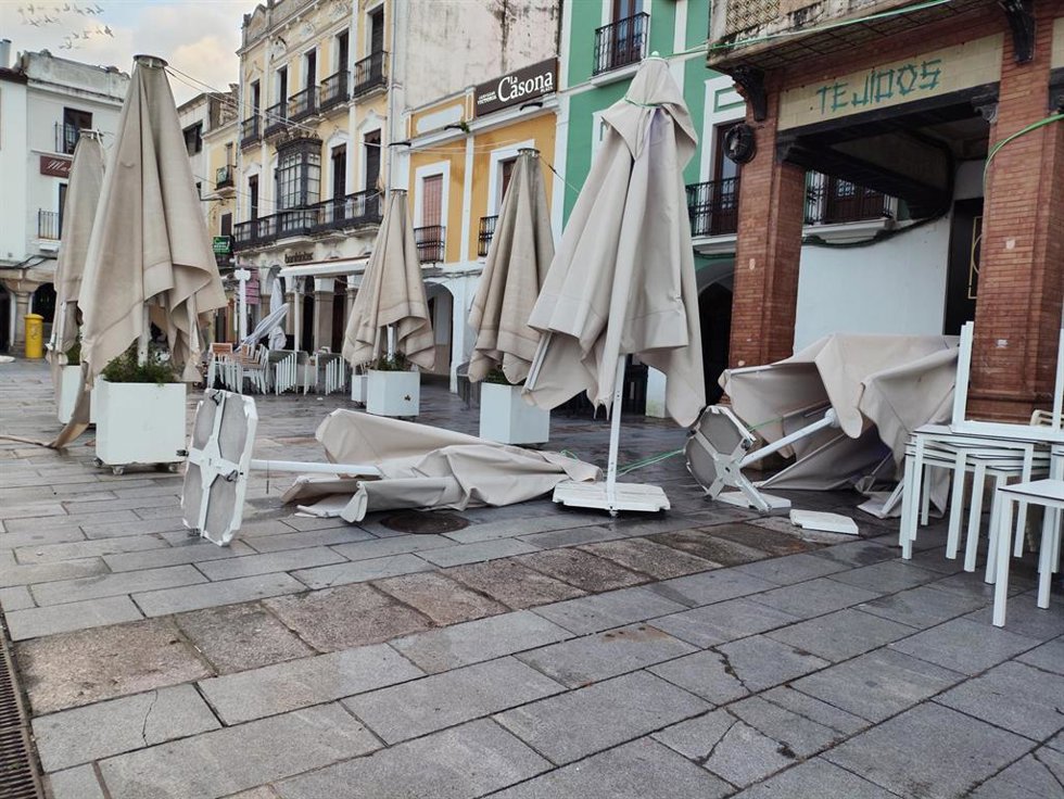 Consecuencias del paso de la borrasca 'Krsitin' por Mérida