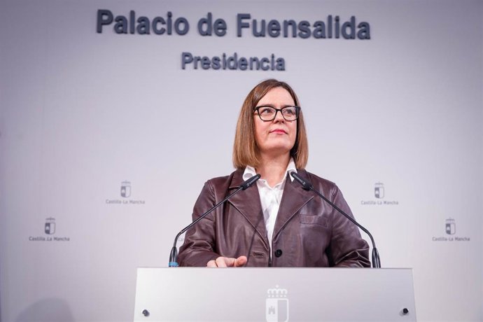 La consejera Portavoz, Esther Padilla, en rueda de prensa.