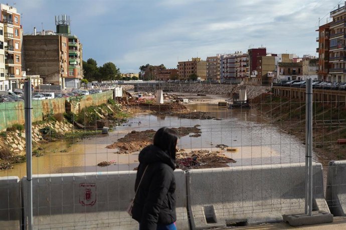 Efectos de las lluvias en el barranco del Poyo a su paso por Picanya y Paiporta, a 29 de diciembre de 2025, en Valencia