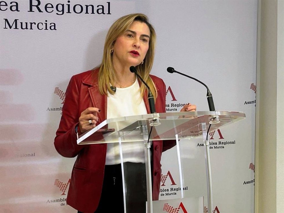 La portavoz del Grupo Parlamentario Socialista, Carmina Fernández