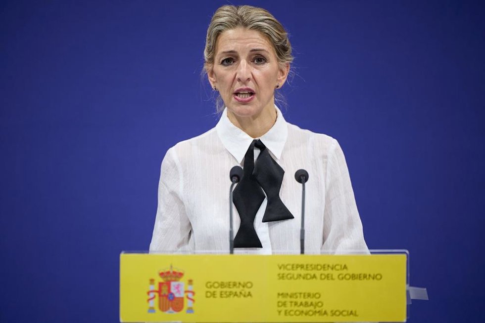 Archivo - La vicepresidenta segunda y ministra de Trabajo y Economía Social, Yolanda Díaz