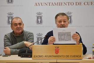 El alcalde de Cuenca, Darío Dolz, y el teniente de alcalde, Isidoro Gómez Cavero.