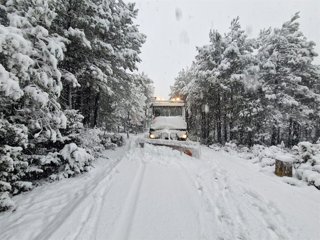 Medios movilizados por la Diputación de Cuenca ante el temporal Kristin.