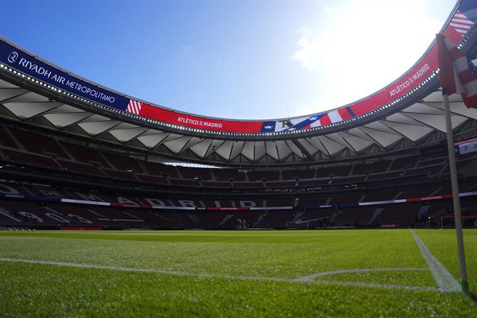 General view during the Spanish League, LaLiga EA Sports, football match played between Atletico de Madrid and RCD Mallorca at Riyadh Air Metropolitano stadium on January 25, 2026, in Madrid, Spain.