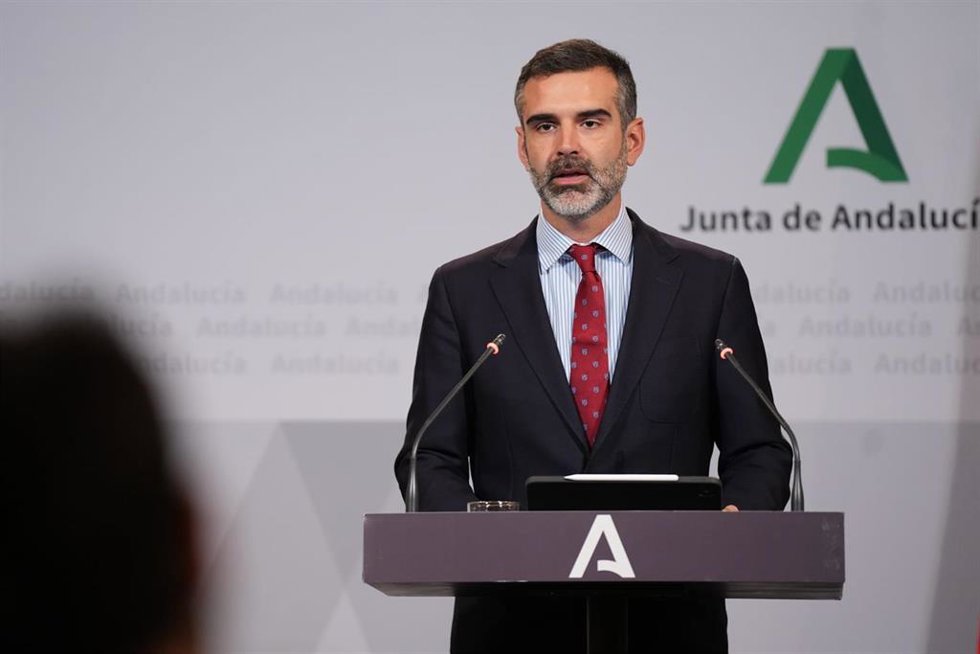 El consejero Ramón Fernández-Pacheco en la rueda de prensa del Consejo de Gobierno del 28 de enero de 2026.