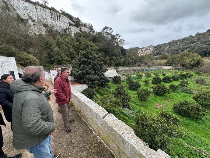Simonet en una visita en Menorca