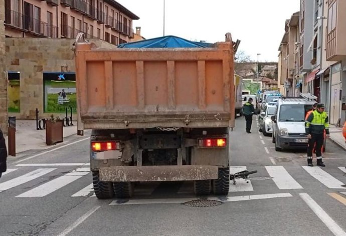 Imagen del lugar del atropello.