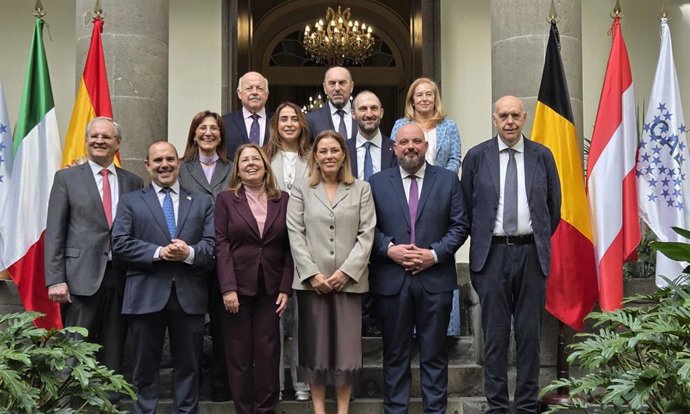 El presidente de las Cortes de C-LM, Pablo Bellido, en las reuniones de la Conferencia de Asambleas de Regiones de Europa.