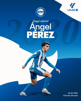 Alavesek Angel Perez hegalekoa fitxatu du 2030era arte