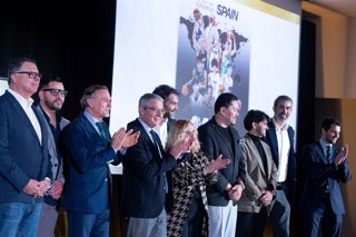 El presidente de la Diputación de Málaga, Francisco Salado, en la presentación del torneo internacional Avance Global Cup