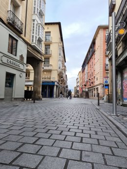 Calle Sagasta de Logroño, tramo hasta Portales