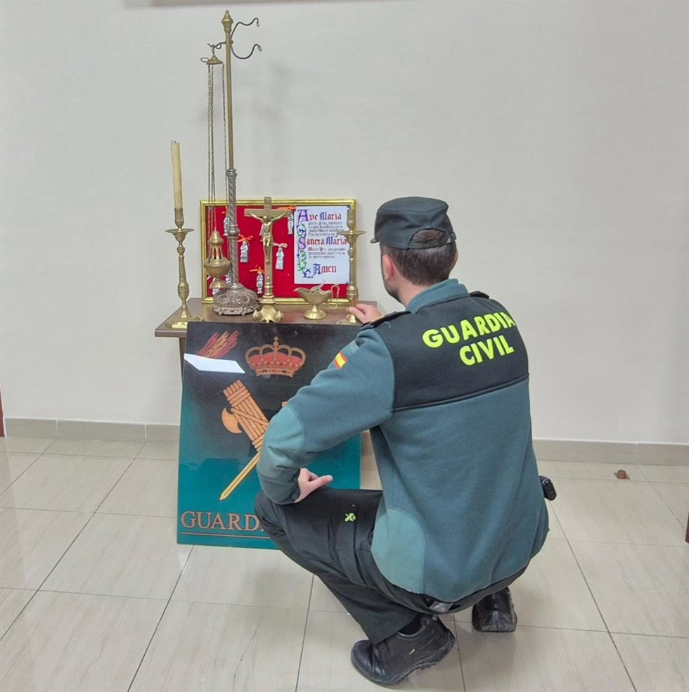 Efectos recuperados por la Guardia Civil.