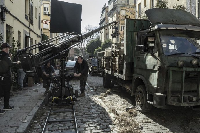 Rodaje en Madrid de una nueva temporada de la serie 'The Walking Dead: Daryl Dixon' (AMC). Foto: Jorge Alvariño