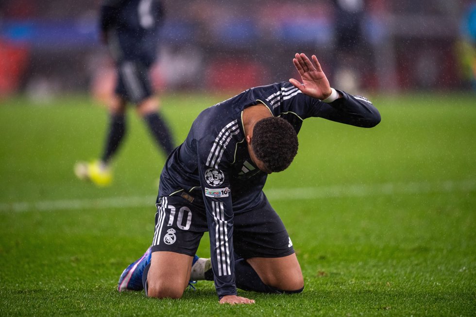 El delantero del Real Madrid Kylian Mbappé, durante la última jornada de la fase de liga de la Champions 2025-26 ante el SL Benfica.