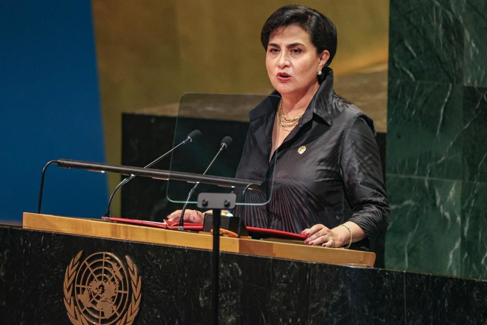 Archivo - La ministra de Exteriores de Ecuador, Gabriela Sommerfeld