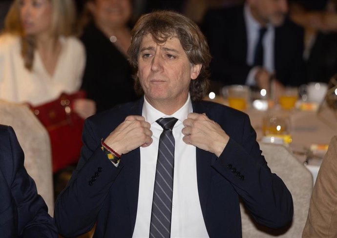 El secretario general del PSOE CyL y candidato a la Presidencia de la Junta de Castilla y León, Carlos Martínez Mínguez, organizado por Fórum Europa, a 29 de enero de 2026, en Madrid (España).