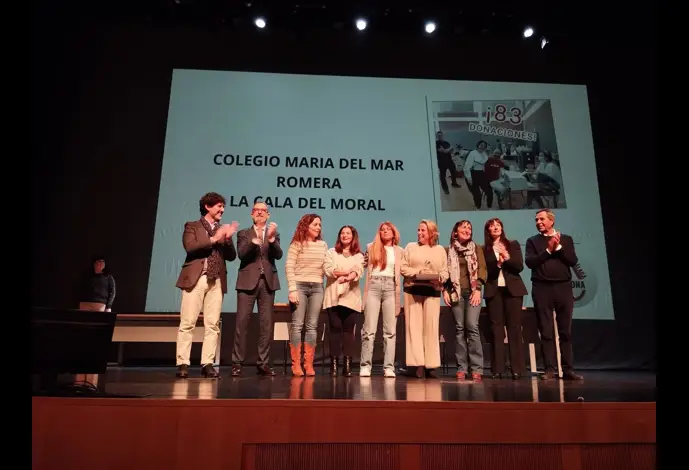 Acto homenaje al donante celebrado en el auditorio Edgar Neville de la Diputación Provincial de Málaga