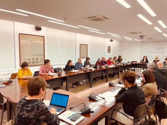 Reunión del Consejo Navarro de Cooperación celebrada en el Palacio de Navarra.