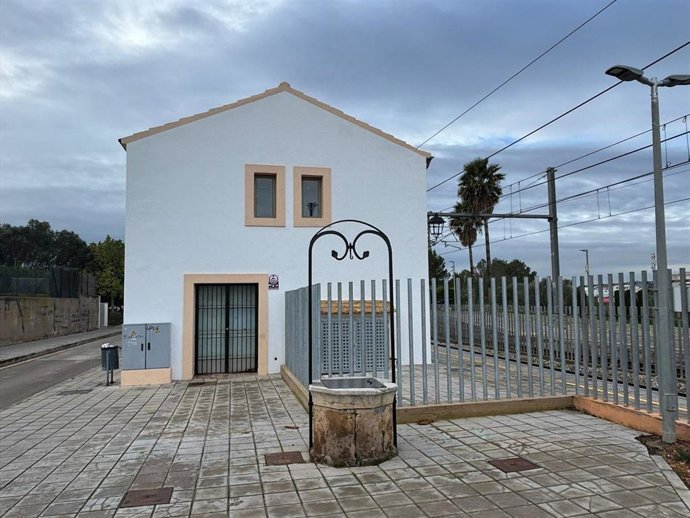 Estación de tren de Marratxí tras la finalización de las obras.