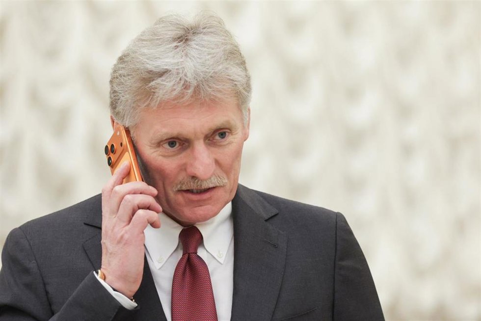 El portavoz presidencial ruso, Dimitri Peskov, en una reunión en el Kremlin. 