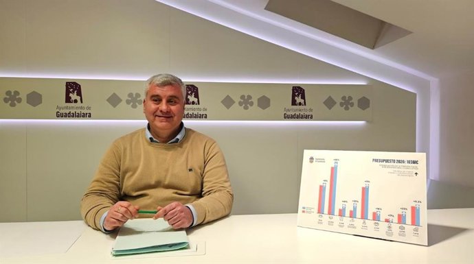 El concejal de Economía y Hacienda de Guadalajara, Alfonso Esteban.