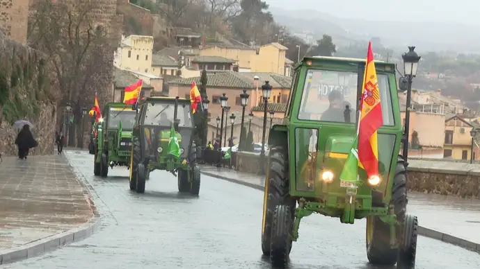 Tractorada en Toledo