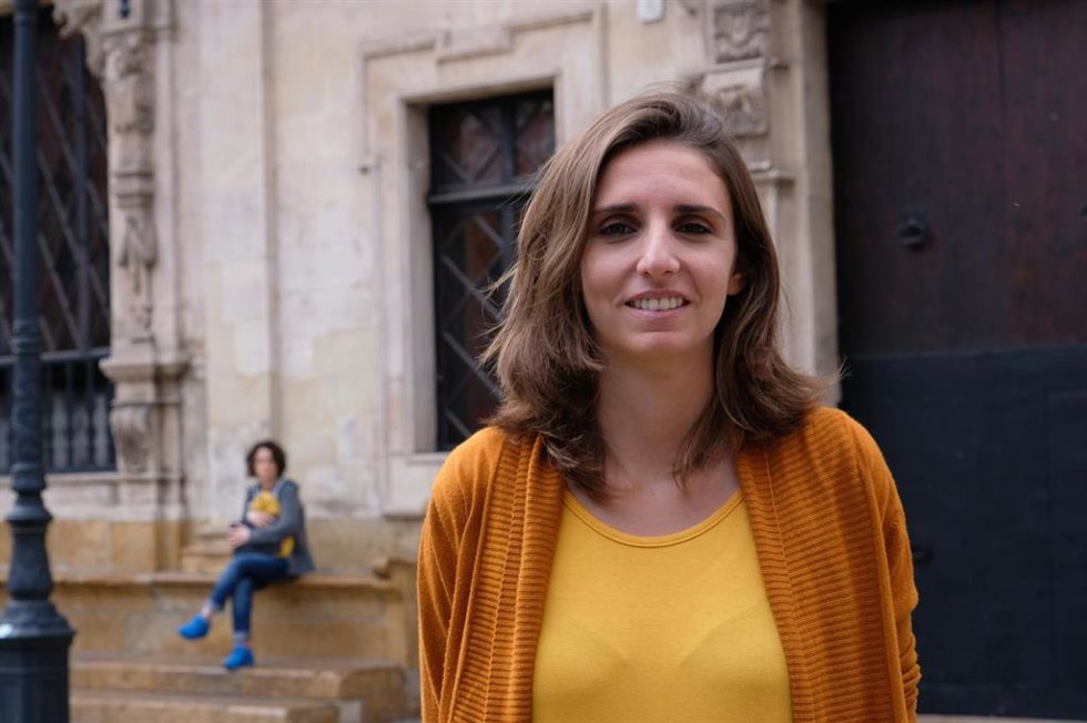 Archivo - La regidora de Podemos en el Ayuntamiento de Palma, Lucía Muñoz.