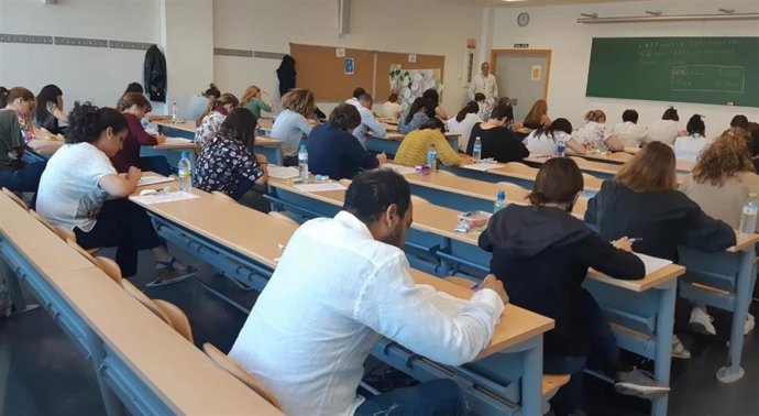 Participantes en unas oposiciones.