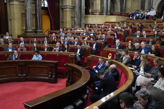 Votació a l'hemicicle del Parlament