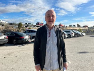 El diputado José Luis Álvarez-Castellanos participa en la movilización convocada por los sindicatos agrarios en el empalme de Archena