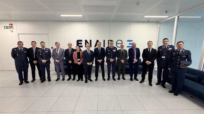 Enaire acoge en el centro de Madrid una reunión con el jefe de Estado Mayor del Ejército del Aire y del Espacio.